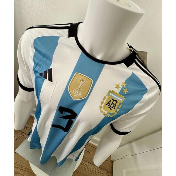 2022 Adidas World Cup 2022 3 STAR Argentina Tagliafico Jersey XS 100% Authentic